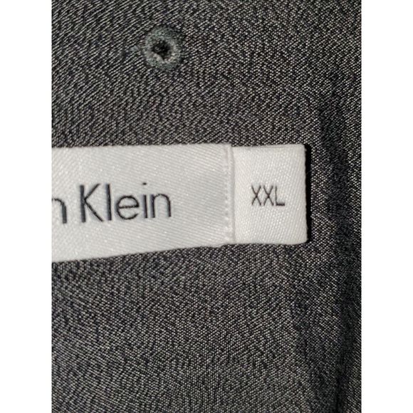 Calvin Klein Men's Shirt Button Up Long Sleeved Dark Gray Size XXL - Picture 3 of 12